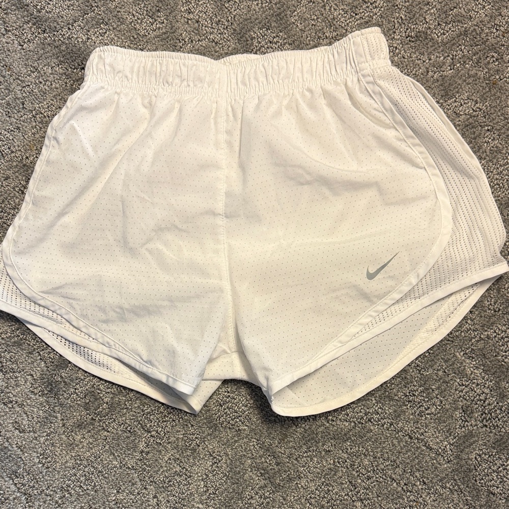 Nike Women's White Sports Shorts